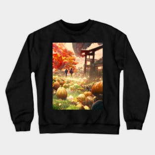 Japanese Pumpkin Spice Pumpkin Patches Fall Season of Halloween Joy Crewneck Sweatshirt